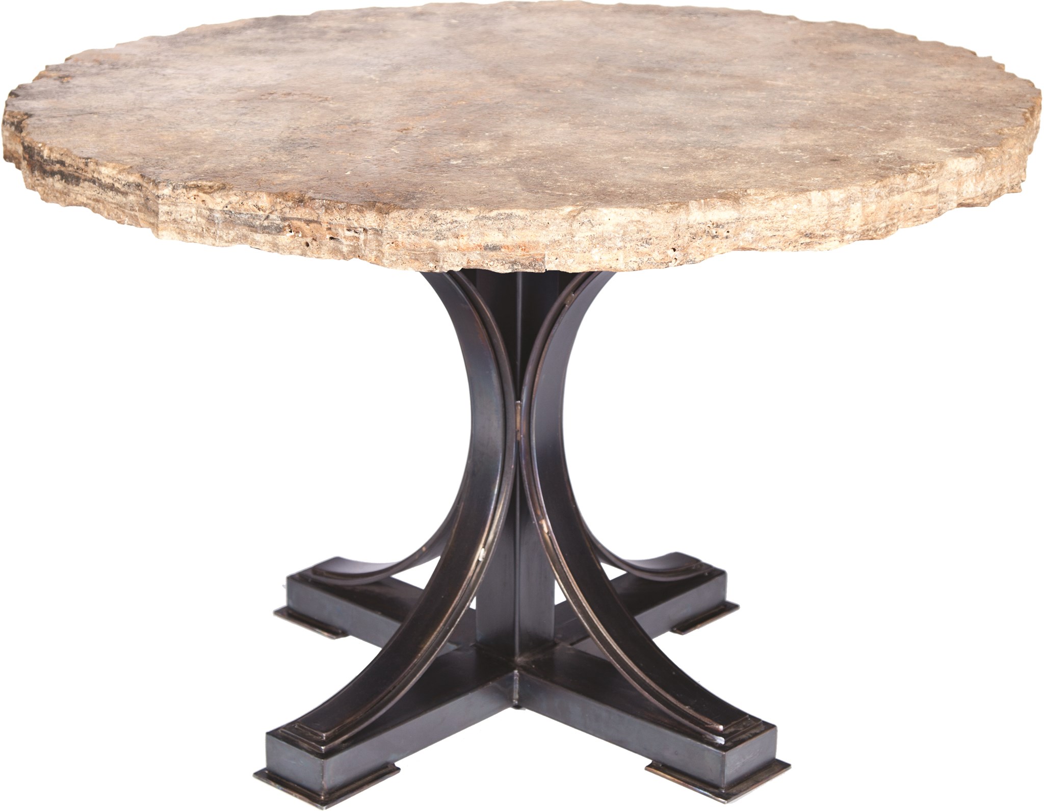stone table top round kitchen table