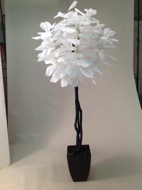 white faux tree