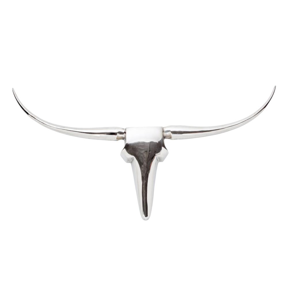 Longhorn Wall Decor Large Silver Boulevard Urban Living