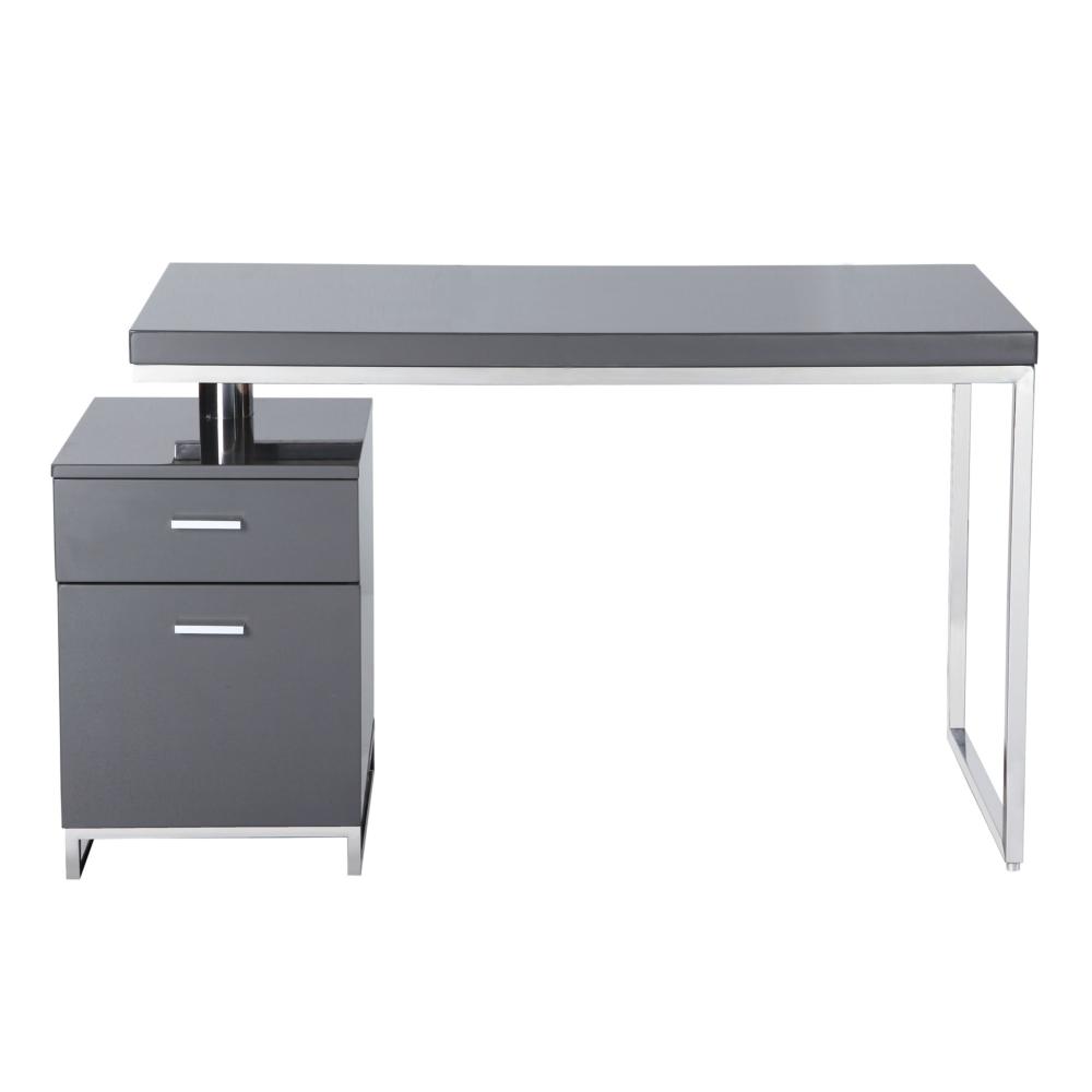 grey desk with leather pulls grey desk with leather pulls