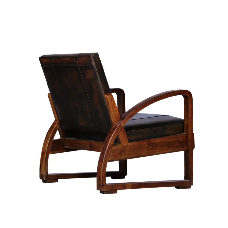 Leska Leather Accent Chair Light Brown Boulevard Urban Living