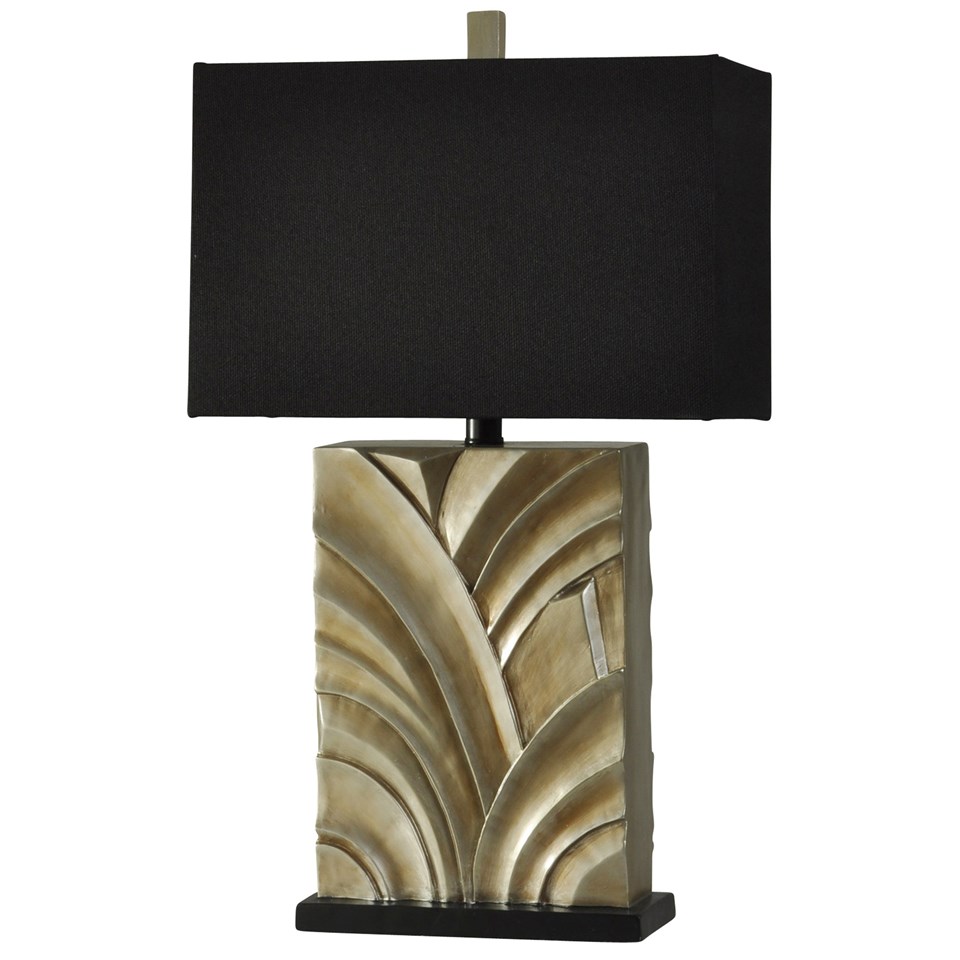 black contemporary table lamps